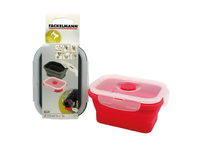 Quadratische Fressnapf 350ml, 13x9.5cm, 3-6cm hoch – Ideal für Haustiere TK Gruppe® Grosshandel 