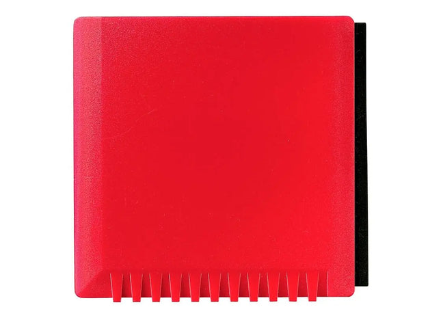 Quadratischer Eiskratzer mit Wasserabstreifer in Rot TK Gruppe® Grosshandel 