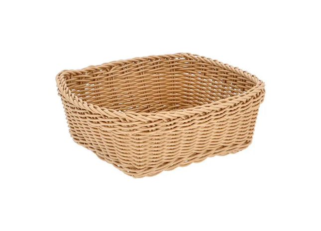 Quadratischer Flechtkorb, 22x22 cm, vielseitig einsetzbar TK Gruppe® Grosshandel 