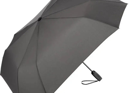 Quadratischer Taschenschirm FARE-AOC Square - grau: Kompakt, robust, automatisch TK Gruppe® Grosshandel 