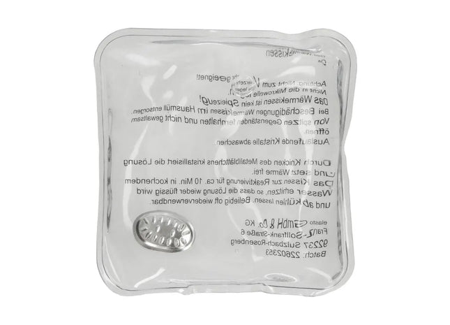 Quadratisches Wärmepad aus transparentem Gel – Vielseitig einsetzbares Therapiekissen TK Gruppe® Grosshandel 