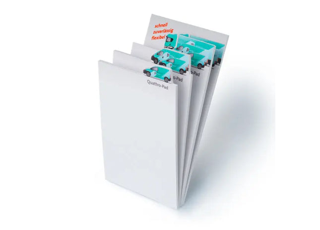 Quattro-Pad: Multifunktionales 4-in-1 Notizblock-Set für maximale Effizienz TK Gruppe® Grosshandel 