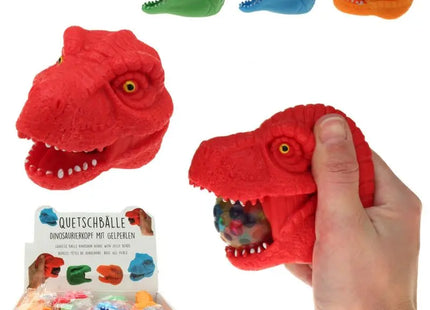 Quetschball Dinosaurierkopf, 4-fach sortiert TK Gruppe® Grosshandel 