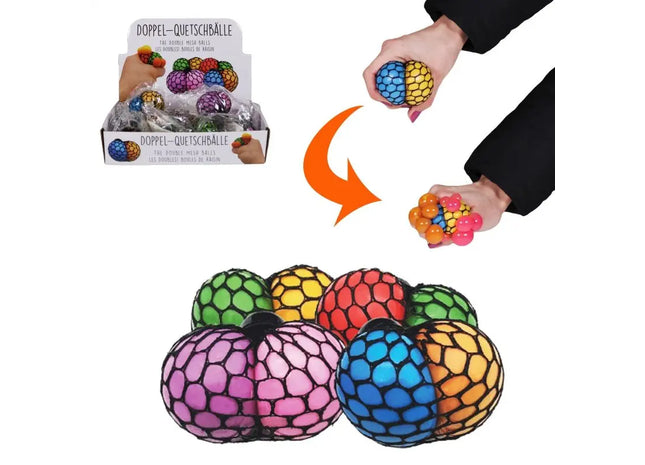 Doppel-Knautschball / Quetschball, 100g TK Gruppe® Grosshandel 
