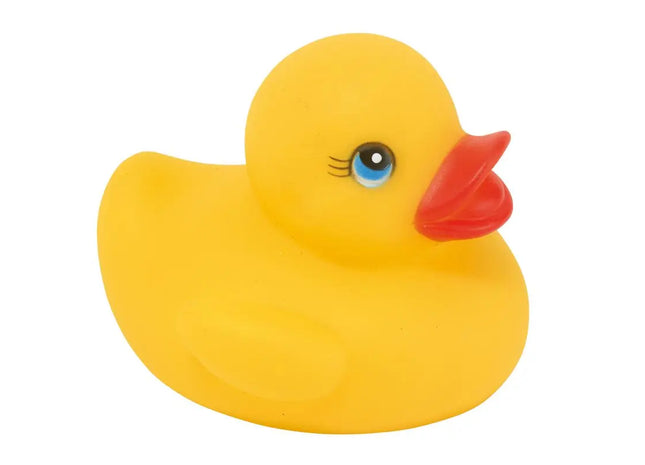 Quietsche-Ente BABETT in fröhlichem Gelb – Perfektes Badespielzeug für Kinder TK Gruppe® Grosshandel 