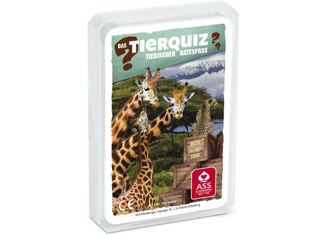 Quizspiel 'Wilde Safari-Tour' im Kunststoffetui - Abenteuerliche Tierwelt entdecken TK Gruppe® Grosshandel 