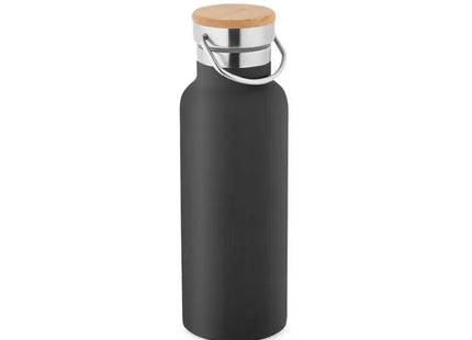 RAGNAR Isolierflasche aus Edelstahl, 570 ml - Schwarz, Wasserflasche BPA-frei TK Gruppe® Grosshandel 