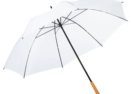 RAINDROPS Golfschirm - Weiß, Eleganter und Zuverlässiger Schutz bei jedem Wetter TK Gruppe® Grosshandel 