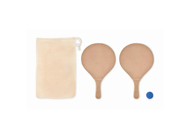 RAQUET Beachball Spiel aus Holz – Langlebiges und ökologisches Freizeitspiel TK Gruppe® Grosshandel 