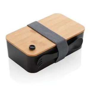 RCS RPP Lunchbox mit Bambusdeckel in Schwarz – Ökologisch, Elegant & Langlebig TK Gruppe® Grosshandel 