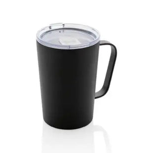 RCS Recycelter Edelstahl-Isolierbecher mit Deckel, Schwarz TK Gruppe® Grosshandel 