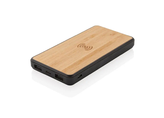 RCS Rplastic 8.000mAh Kabellose Powerbank in Braun - Öko-Freundlich und Leistungsstark TK Gruppe® Grosshandel 