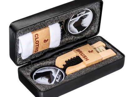 RE98-AJACCIO Schuhpflegeset in Schwarz – elegant & umfassend TK Gruppe® Grosshandel 