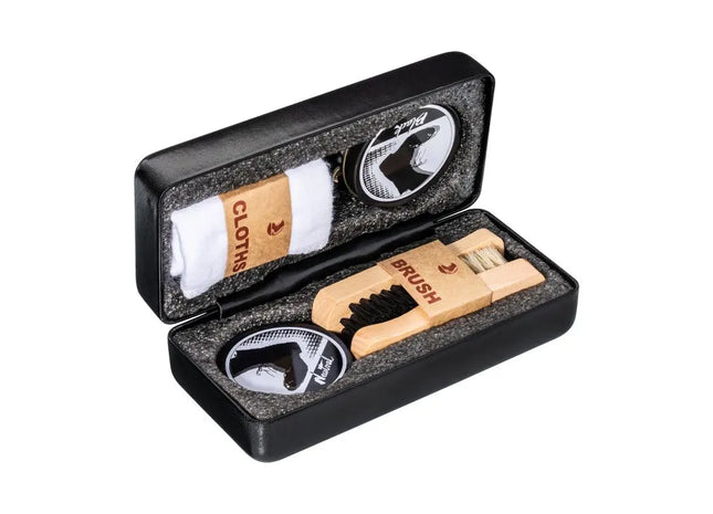 RE98-AJACCIO Schuhpflegeset in Schwarz – elegant & umfassend TK Gruppe® Grosshandel 