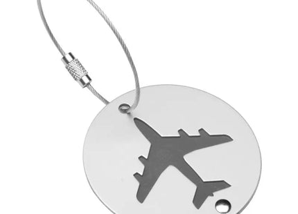 RE98-COOKEVILLE Kofferanhänger in Grau-Silber – Elegantes Gepäcketikett TK Gruppe® Grosshandel 