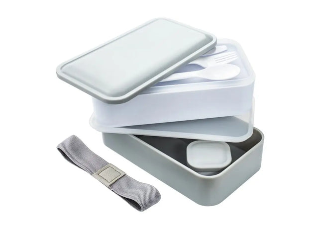 RE98-CORRIENTES Lunch Set in White-Grey - Stylish, Comprehensive, Durable Meal Kit TK Gruppe® Grosshandel 