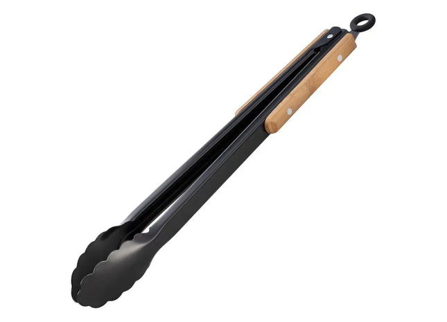 RE98-MANISA Premium Grillzange - Zweifarbig Schwarz & Braun TK Gruppe® Grosshandel 