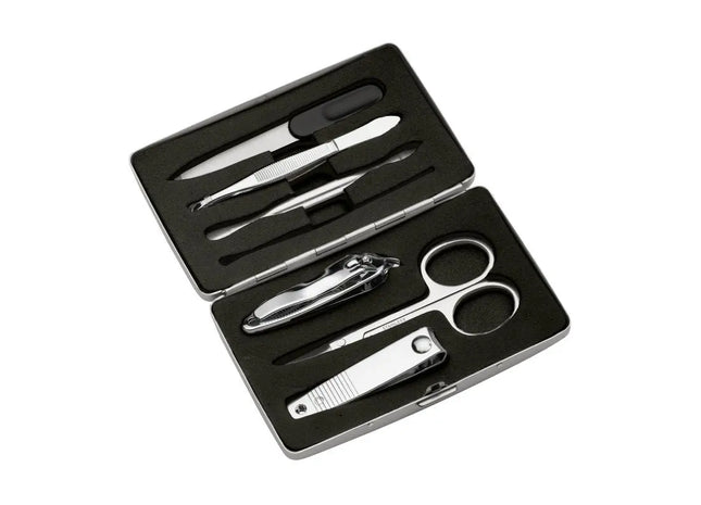 RE98-PIETRASANTA Deluxe Maniküre-Set, 5-teilig, Silber TK Gruppe® Grosshandel 