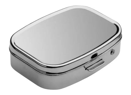RE98-POSADAS Pillendose in Silber - Stilvoll & Funktional für Medikamente TK Gruppe® Grosshandel 