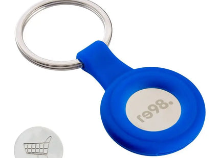 RE98-Portola Schlüsselanhänger, Blau-Silber, Elegant & Modern TK Gruppe® Grosshandel 