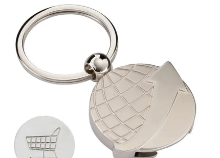 RE98-WORLD TRIP Schlüsselanhänger in Silber – Globetrotter-Design TK Gruppe® Grosshandel 