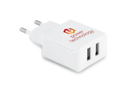 REDI USB-Adapter aus ABS mit 2 Ausgängen - Weiß TK Gruppe® Grosshandel 