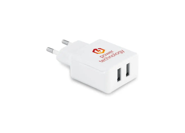 REDI USB-Adapter aus ABS mit 2 Ausgängen - Weiß TK Gruppe® Grosshandel 