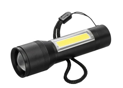REEVES-FLASH 100 LED-Taschenlampe – Kompakte Hochleistungslampe, Schwarz TK Gruppe® Grosshandel 