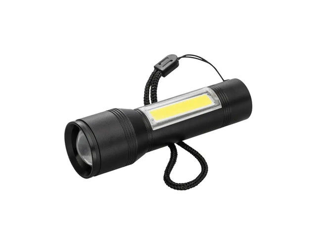 REEVES-FLASH 100 LED-Taschenlampe – Kompakte Hochleistungslampe, Schwarz TK Gruppe® Grosshandel 