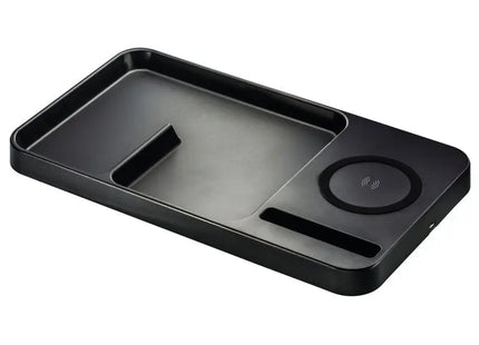 REEVES-MÉRIGNAC Schreibtischorganizer mit kabellosem Laden - Tiefschwarz TK Gruppe® Grosshandel 