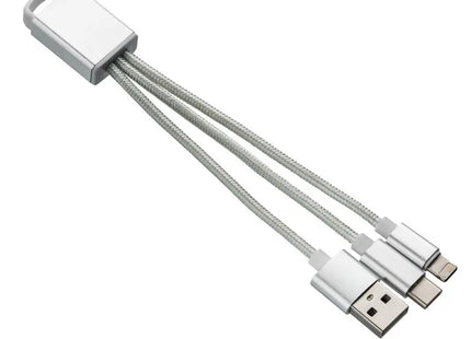 REEVES-MONTIJA 3-in-1 Ladekabel - Vielseitig, Elegant Silber TK Gruppe® Grosshandel 