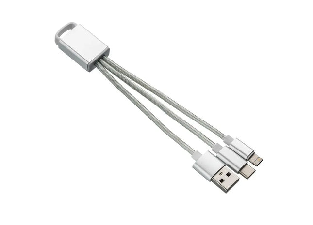 REEVES-MONTIJA 3-in-1 Ladekabel - Vielseitig, Elegant Silber TK Gruppe® Grosshandel 