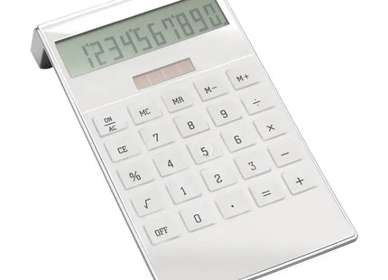 REEVES-SAN LORENZO Solar-Taschenrechner in Weiß: Elegant, Umweltfreundlich & Präzise TK Gruppe® Grosshandel 