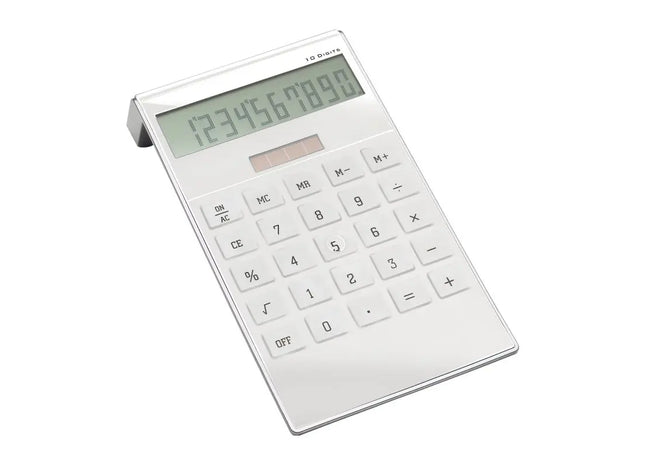 REEVES-SAN LORENZO Solar-Taschenrechner in Weiß: Elegant, Umweltfreundlich & Präzise TK Gruppe® Grosshandel 