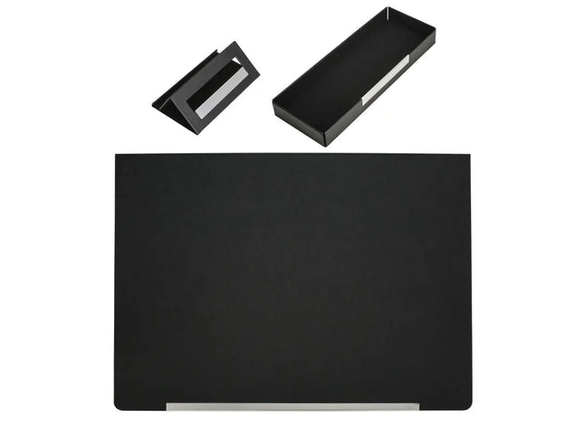 REFLECTS-FALLON Schreibtischset in Schwarz und Gunmetal TK Gruppe® Grosshandel 