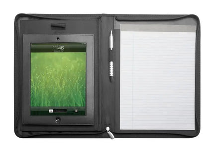 REFLECTS-PEKING DIN A4 Schreibmappe - Eleganter Dokumentenhalter, Schwarz TK Gruppe® Grosshandel 