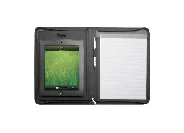 REFLECTS-PEKING DIN A4 Schreibmappe - Eleganter Dokumentenhalter, Schwarz TK Gruppe® Grosshandel 