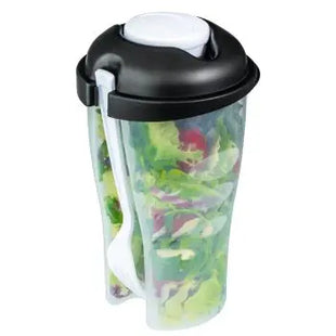 REFLECTS-TOPINABEE Salatbecher – Transparent mit schwarz-weißen Akzenten TK Gruppe® Grosshandel 