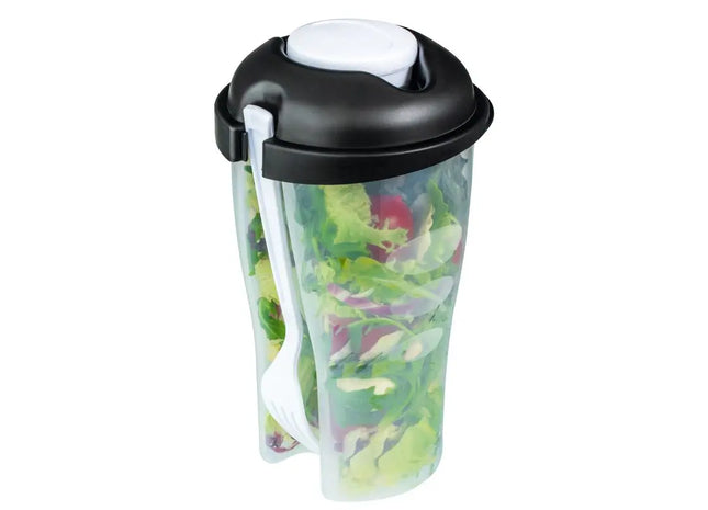 REFLECTS-TOPINABEE Salatbecher, Transparent mit Weiß-Schwarz, 750ml TK Gruppe® Grosshandel 