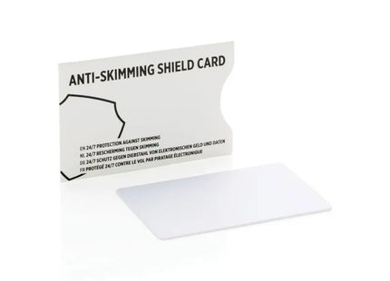 RFID Anti-Skimming-Karte mit aktivem Störsenderchip - Reinweiß TK Gruppe® Grosshandel 