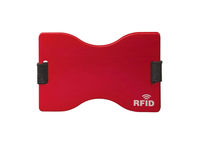 RFID-sicherer Kartenhalter - Rot, Elegant, Kompakt TK Gruppe® Grosshandel 