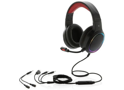RGB Gaming Kopfhörer - Hochleistungs-Sound, Stilvoll Schwarz TK Gruppe® Grosshandel 