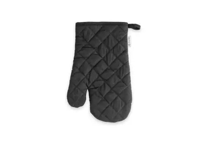 RICKEY Umweltfreundlicher Küchenhandschuh, 60% Recycelte Baumwolle, Schwarz TK Gruppe® Grosshandel 