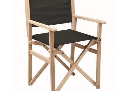 RIMIES Klappbarer Strandstuhl in Schwarz – Eleganz & Mobilität für den Strand TK Gruppe® Grosshandel 