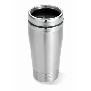 RODEODRIVE 400ml Edelstahl Trinkbecher, Mattsilber TK Gruppe® Grosshandel 