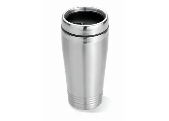 RODEODRIVE 400ml Edelstahl Trinkbecher, Mattsilber TK Gruppe® Grosshandel 