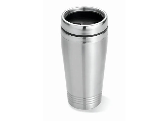 RODEODRIVE Edelstahl Trinkbecher 400ml in Mattsilber: Elegant & Langlebig TK Gruppe® Grosshandel 
