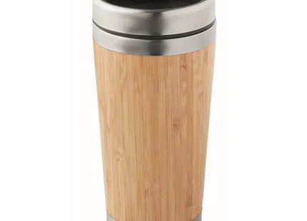 RODEODRIVE+ 400 ml Doppelwand-Becher, Holzoptik TK Gruppe® Grosshandel 