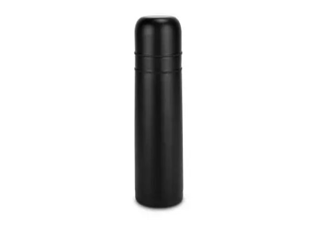 ROMINOX Cup in Cup Doppeldeckel-Isolierkanne, Mattschwarz, 750 ml TK Gruppe® Grosshandel 