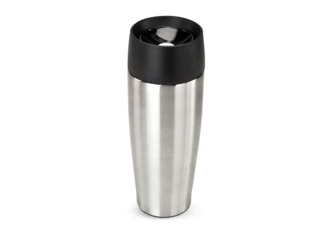 ROMINOX Isolierbecher Elips 400 ml – Stilvoller silberner Thermobecher TK Gruppe® Grosshandel 